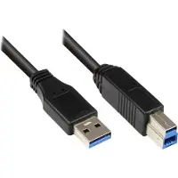 GOOD CONNECTIONS USB3.0 Kabel A-B schwarz 0,5m