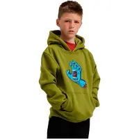 Santa Cruz Screaming Hand Hoodie Vert 8-10 Years Enfants