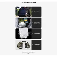 Gistuch Sacoche de moto en polyester, 20 l, grande capacité, selle latérale universelle avec bagages de moto intérieurs et extérieurs amovibles et imperméables