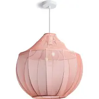 LEDKIA Suspension Métal Et Tissu Ayla Terre Cuite