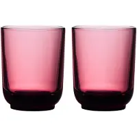Fellow Set mit zwei Pirch Latte-Gläsern, 320 ml, Rot, Verres, Rouge