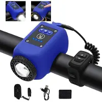 OEM Mini-sonnette de vélo électronique avec éclairage, étanche, 6 sons, rechargeable