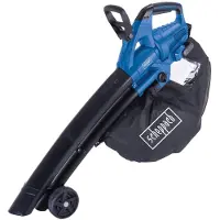 Scheppach Aspirateur/souffleur de feuilles à batterie 4en1 BC-BLV720-X | 210 km/h | 720 m3/h | 20V IXES | Moteur Brushless | 9000 - 14.000 min-1 | Sac de ramassage 45 L
