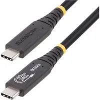 StarTech.com .com Câble USB4 de 1m, Câble USB-C USB-IF, 40Gbps, Power Delivery 240W PD 3.1 EPR, 8K 60Hz, Cordon de Transfert de Données USB Type-C, Compatible avec les Ports Thunderbolt 4/3/USB 3.2