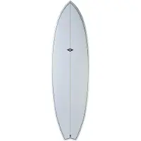 NSP Elements Fish 6´4´´ Surfboard Argenté 193 cm