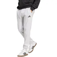 Adidas Pantalon de sport 'Essentials Feelcozy' gris clair / noir