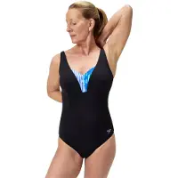 Speedo Shaping Printed Opusgem Dd+ Swimsuit Noir UK 40 Femme