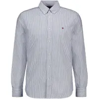 Tommy Hilfiger Chemise 'Heritage' bleu-gris / blanc
