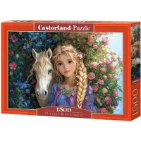 Castorland Puzzle Princesse et son cheval, 1 500 pièces, jouet