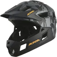 Alpina sport Casque vélo Alpina Rupi noir/camo/orange mat, taille 50-55cm