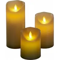 Relaxdays 3x bougies LED (3x)
