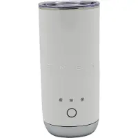 Smeg Milchaufschäumer MFF02WHEU, 3 Funktionen, Antihaft, 500W, Weiß