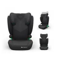Kinderkraft Siège enfant JUNIOR FIX 2 PLUS, appuie-tête réglable, H-GUARD, SPS, installation ISOFIX et par ceinture, housse respirante AIR FLOW, noir