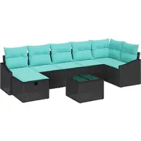 Syfax Ensemble de Canapés 8 pc polyrotin