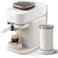 Philips Baristina BAR308/00 Blanc + Mousseur à Lait