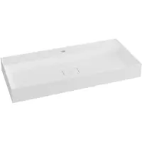 Hak Sapho Godiva - Lavabo 960x440 mm, sans trop-plein, trou pour robinet, blanc GU096