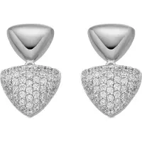 Luxenter Boucles d'oreilles 'HAJU' blanc