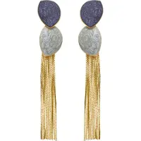 Luxenter Boucles d'oreilles 'Gori' bleu