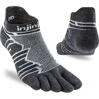 Injinji Ultra Run Wool No Show Socks Noir EU 47 1/2 Homme