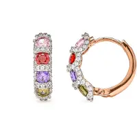 Luxenter Boucles d'oreilles 'Cieth' mélange de couleurs