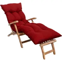Bananair Coussin bain de soleil 185 x 60 x 15 cm rouge