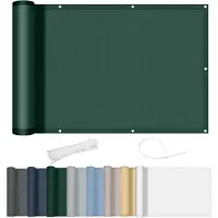 OEM Pare-vent de balcon 90 x 900 cm, opaque, avec œillets, protection contre le vent et les UV, pour balcon