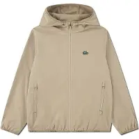 Lacoste Kids Life Croc Woven Full Zip Sweatshirt Beige 12 Years Enfants