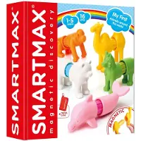 Smartmax Jeu magnétique Smart Max, Mes premiers animaux autour du monde, 12 mois+, 16 pièces,