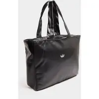 Adidas Originals Sac cabas Trefoil métallisé PU - Noir, Noir
