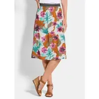 Goldner Jupe bleu clair / cognac / magenta / blanc