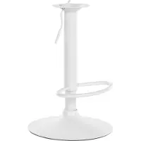 CLP Structure de remplacement pour tabouret de bar, dimensions 8 x 8 cm, couleur blanche