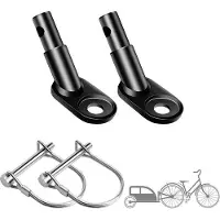 OEM Porte-vélos - 2 pièces - système rabattable avec arceau de sécurité - pour le transport d'enfants et de chiens - noir
