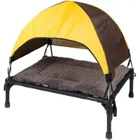 OEM Panier pour chien - Niche d'extérieur / Maison pour chaton - Repos confortable - Avec auvent amovible - Hauteur : 570 mm - Motifs colorés