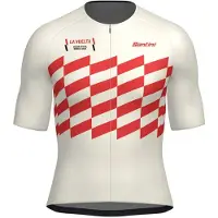 Santini La Vuelta Salida Oficial Monaco 2026 Short Sleeve Jersey Beige L Homme