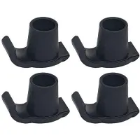 OEM Lot de 4 en caoutchouc, accessoires indispensables pour fauteuils roulants destinés aux seniors, accessoires pour fauteuils roulants destinés aux seniors - 25 mm, noir