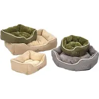 OEM Lit pour animal en polyester, dimensions : 61 x 48 x 18 cm, couleur : gris