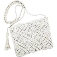 OEM Petit sac à main en macramé en coton