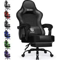 Aiibot Gaming Chair ,Chaise de bureau ergonomique avec accoudoirs réglables, coussin de tête et coussin lombaire ,Chaise PC avec fonction bascule ,Gaming Chair 150 kg