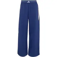 Adidas Pantalon de sport 'Hyperglam Color Block Wide Woven' bleu cobalt / blanc