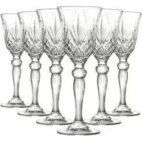RCR Verre à vin Melodia (lot de 6), Verres à vin, Transparent