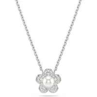 Swarovski Chaîne argent / transparent / blanc perle