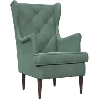 vidaXL fauteuil Vert Mer Velours