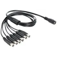 DeLOCK Câble répartiteur DC Splitter 1 vers 6 pour 5,5 × 2,1 mm