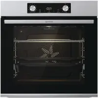 Gorenje BPS6737E14X Four encastrable multifonction, 77 litres, autonettoyant Pyroclean, Airfry, fonction pizza, décongélation, inox