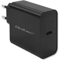 Qoltec Super Quick Pd Usb-c Wall Charger 65w Argenté