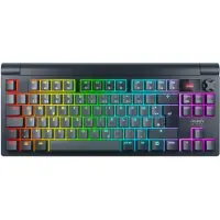 Cherry XTRFY MX 8.3 TKL Wireless, avec ou sans fil, USB + RF Wireless + Bluetooth, interrupteur mécanique, AZERTY, RGB LED, gris