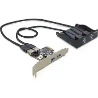 DeLOCK FrontPanel 3,5" 2x USB3.0 + PCIe Card (4x USB3.0)