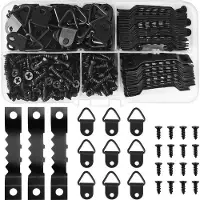 OEM Lot de vis pour robinetterie double, crochets doubles, 240 vis, noir