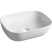 A&n&a aqualine Vasque à poser en céramique 46x34 cm, blanc