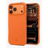 Spigen Silicone Fit (Mag Fit) (Apple iPhone 17 Pro Max), Coque pour téléphone portable, Orange